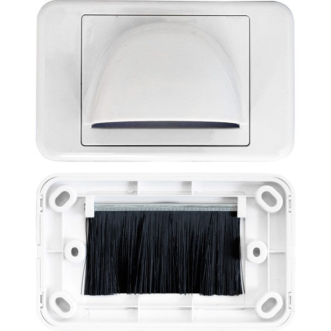 BULLNOSE WALL PLATE - WHITE BULL NOSE BULLNOSE WALL PLATE - WHITE BULL NOSE